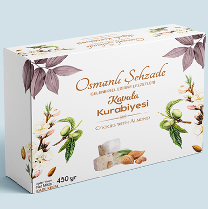 Osmanlı Kare Kavala Kurabiye 450 g 1