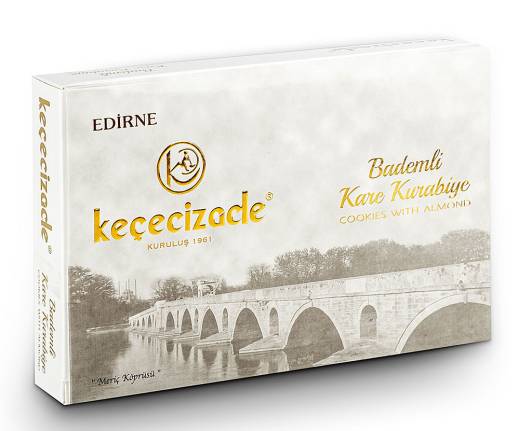 Keçecizade Kare Bademli Kurabiye 450 g 1